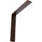 Ekena Millwork Hamilton Steel Bracket, Antiqued Copper 2"W x 12"D x 12"H BKTM02X12X12HAACO - alternate 1